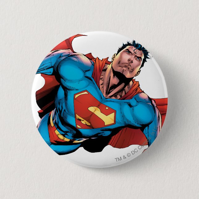 Chapa Redonda De 5 Cm Superman Comic Style (Anverso)