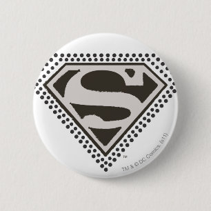 Chapa Redonda De 5 Cm Superman S-Shield  ¡Es hora de la presentación!L