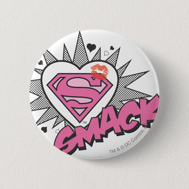 Chapa Redonda De 5 Cm Superman - Smack (Anverso)