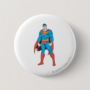 Chapa Redonda De 5 Cm Superman Standing