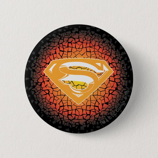 Chapa Redonda De 5 Cm Superman Stylized | Logo de Crackers (Anverso)