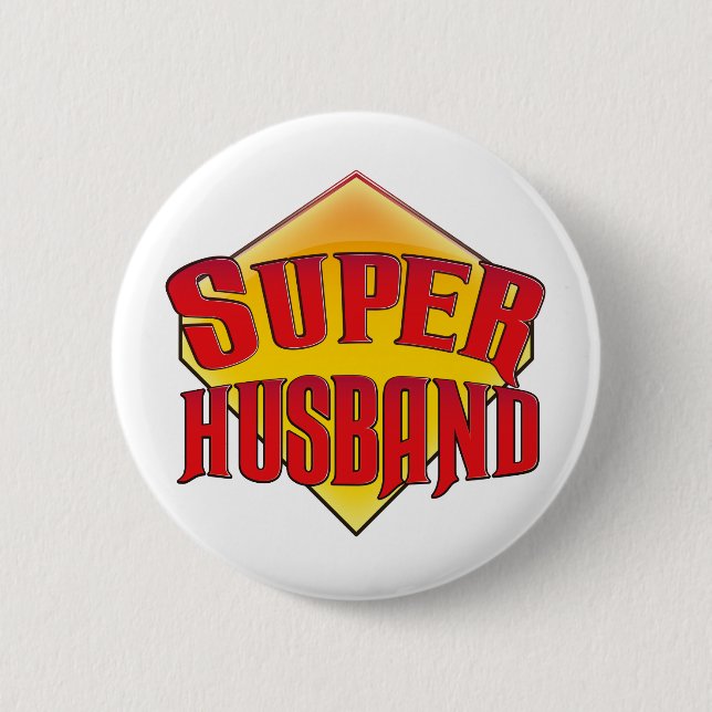 Chapa Redonda De 5 Cm Supermarido (Anverso)