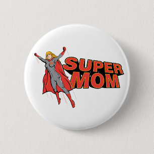 Chapa Redonda De 5 Cm Supermom