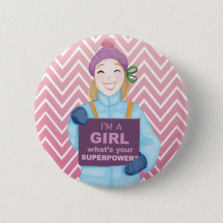 Chapa Redonda De 5 Cm Superpotencia