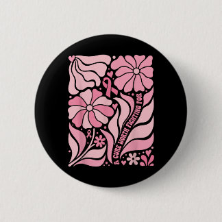 Chapa Redonda De 5 Cm Superviviente de cáncer de mama Floral Boho Una cu