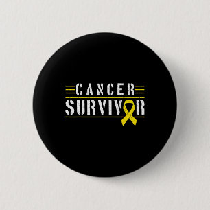 Chapa Redonda De 5 Cm Superviviente de cáncer infantil 1 Cinta Cáncer in