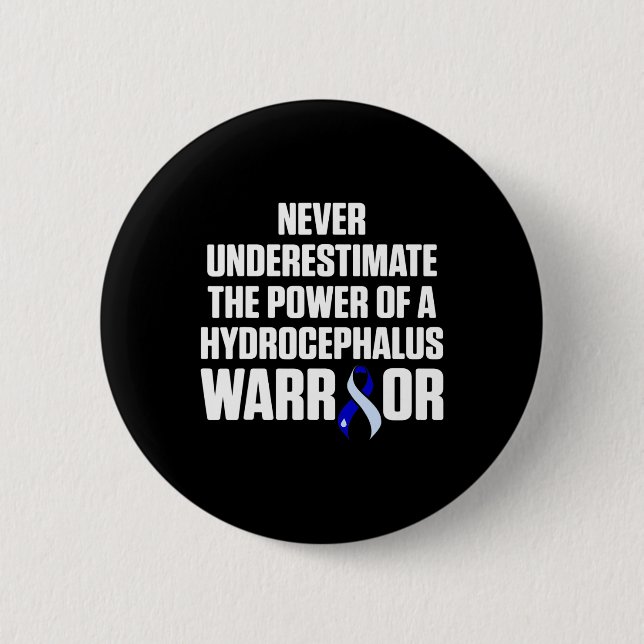 Chapa Redonda De 5 Cm Superviviente de Hydrocephalus subestima guerra de (Anverso)