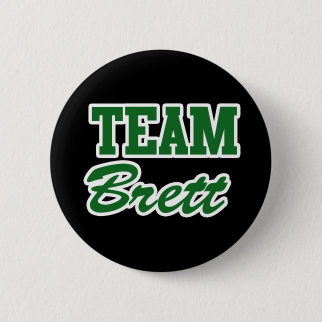 Chapa Redonda De 5 Cm Superviviente de Team Brett (Anverso)