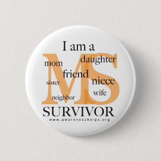 Chapa Redonda De 5 Cm Superviviente del ms - hembra