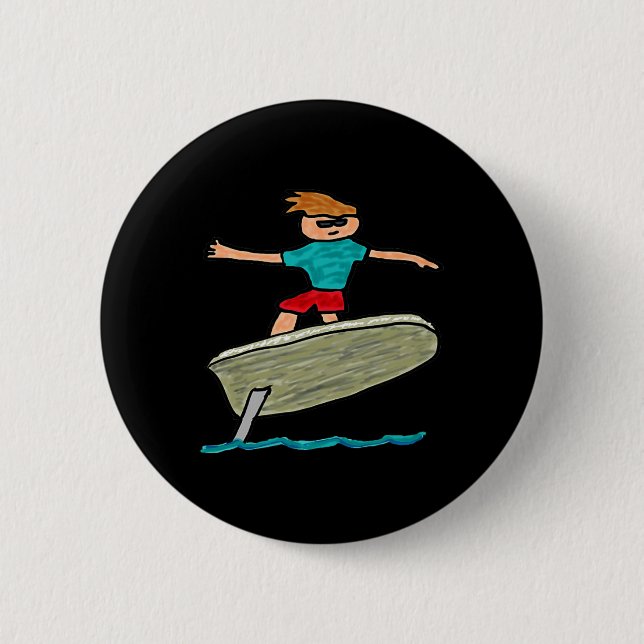 Chapa Redonda De 5 Cm Surf de Efoil (Anverso)