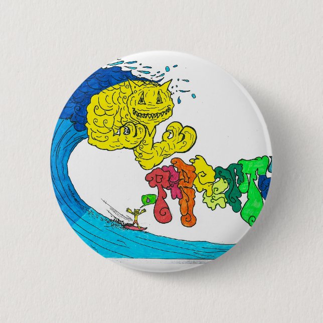 Chapa Redonda De 5 Cm surf percenteno (Anverso)