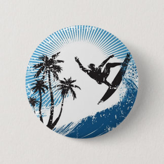 Chapa Redonda De 5 Cm Surfing