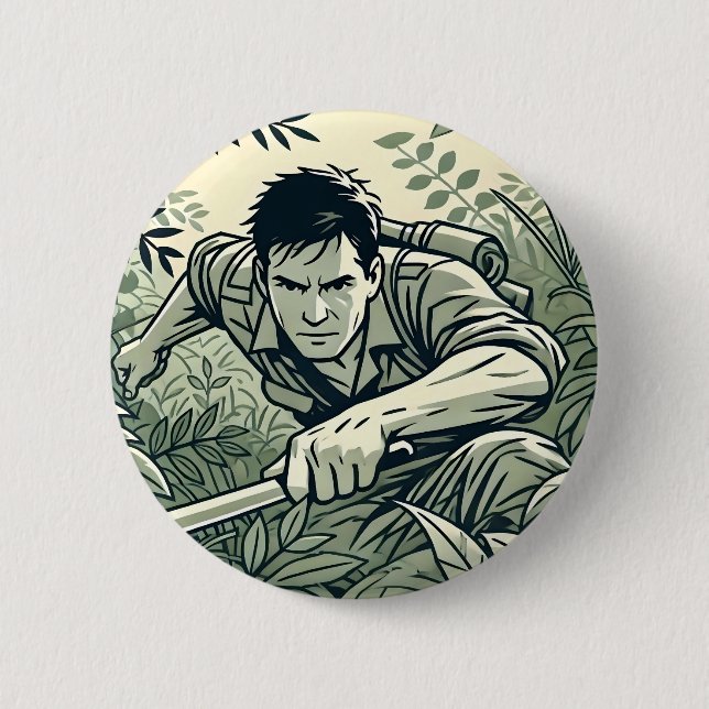 Chapa Redonda De 5 Cm Survivalist Spirit (Anverso)