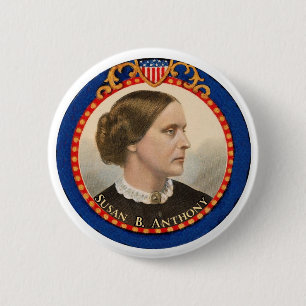 Chapa Redonda De 5 Cm Susan B. Anthony