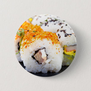 Chapa Redonda De 5 Cm Sushi en un plato