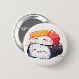 Chapa Redonda De 5 Cm Sushi Kawaii #1