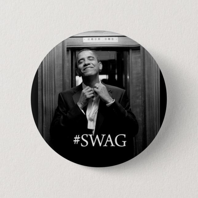 Chapa Redonda De 5 Cm Swag de Obama (Anverso)