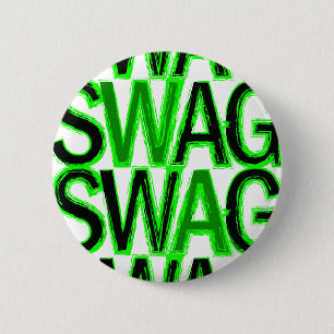 Chapa Redonda De 5 Cm Swag - Verde