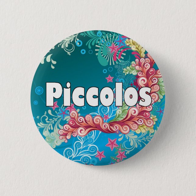 Chapa Redonda De 5 Cm Swirly Piccolo (Anverso)