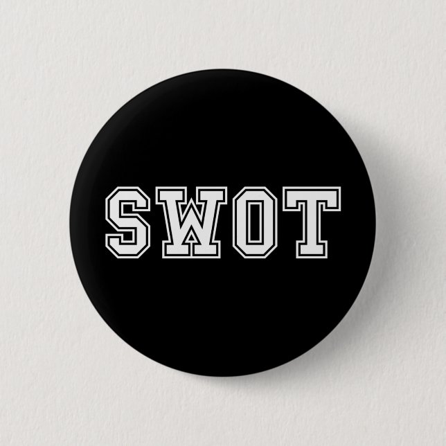 CHAPA REDONDA DE 5 CM SWOT (Anverso)