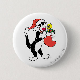 Chapa Redonda De 5 Cm SYLVESTER™ Cat con suspensión