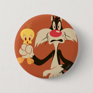 Chapa Redonda De 5 Cm SYLVESTER™ con TWEETY™