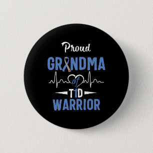 Chapa Redonda De 5 Cm T1d Abuela Orgullosa Diabetes Conciencia Tipo 1 In