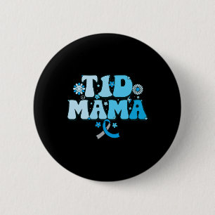 Chapa Redonda De 5 Cm T1d Mamá Sobreviviente de diabetes T1d Mamá Tipo 1