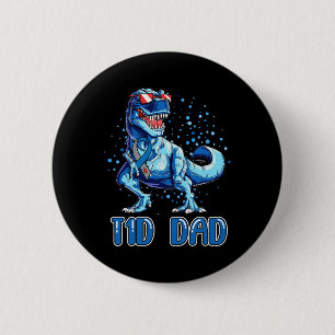 Chapa Redonda De 5 Cm T1D Papa Tipo 1 Diabetes Cinta T Rex Dinosaurio