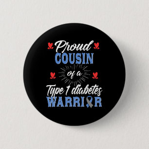 Chapa Redonda De 5 Cm T1D Primo Orgulloso Diabetes Conciencia Tipo 1 Ins