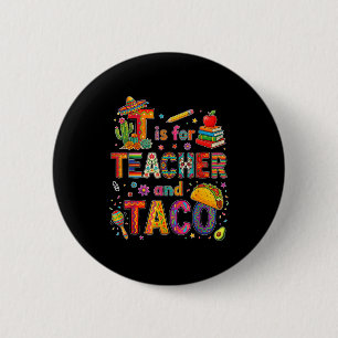 Chapa Redonda De 5 Cm T es para maestro y taco divertida fiesta maestro