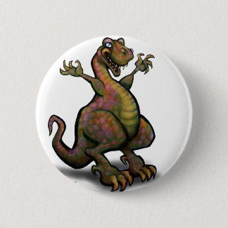 Chapa Redonda De 5 Cm T-Rex