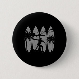 Chapa Redonda De 5 Cm Tablas de surf surfista surf vintage playa verano