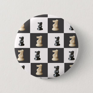 Chapa Redonda De 5 Cm Tablero del rey ajedrez