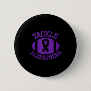 Chapa Redonda De 5 Cm Tackle alzheimer lucha fin apoyo mes púrpura