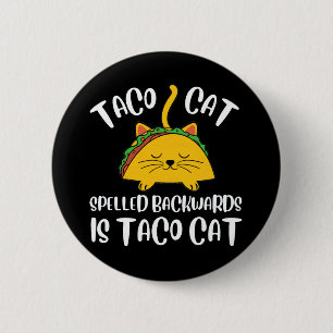 Chapa Redonda De 5 Cm Taco Cat