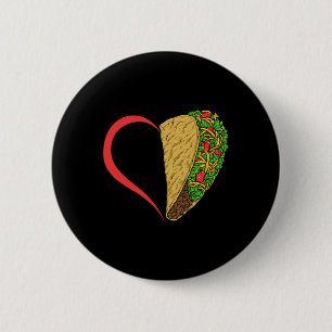 Chapa Redonda De 5 Cm Taco Heart Taco Martes Cinco De Mayo Taco Amantes