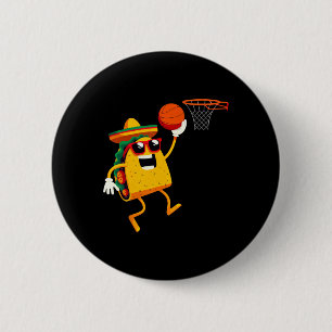 Chapa Redonda De 5 Cm Taco Tocando Esqueleto Para Celebración De Cinco D