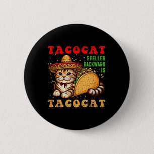 Chapa Redonda De 5 Cm Tacocat Hpelado Tacos Y Gatos Cinco De Mamáes