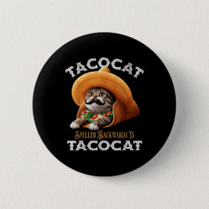 Chapa Redonda De 5 Cm Tacocat Spelling Atrás Es Tacocat Mexicana Food C