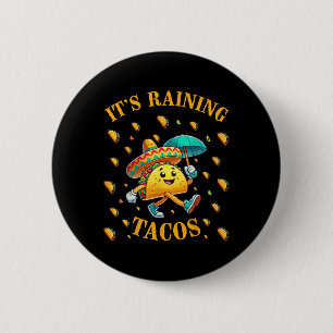 Chapa Redonda De 5 Cm Tacos Funny Taco adora a niño Chica