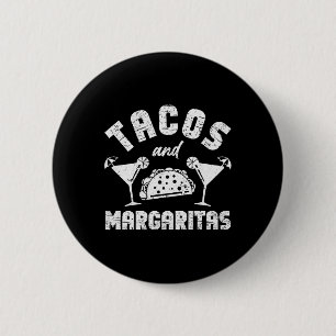Chapa Redonda De 5 Cm Tacos Y Margaritas Hombres Y Mujeres Adultos Cinco