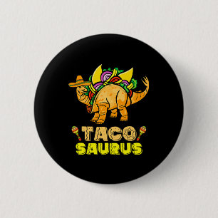 Chapa Redonda De 5 Cm Tacosaurus Shirt Kid Taco Cinco De Mayo Niño Dinos