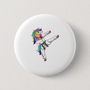 Chapa Redonda De 5 Cm Tae Kwon Do Unicornio Arte Marcial Estudiante