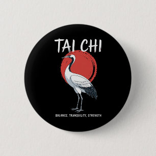 Chapa Redonda De 5 Cm Tai Chi Qigong Grulla Artes Marciales Yoga Meditac