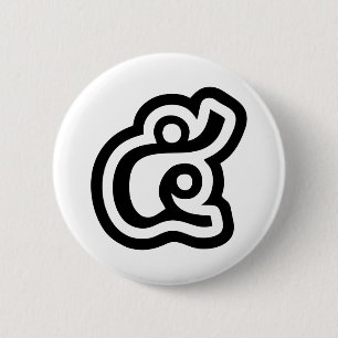 Chapa Redonda De 5 Cm Tailandia Número 5 / 5 / ๕ (Haa/Ha) Guión tailandé