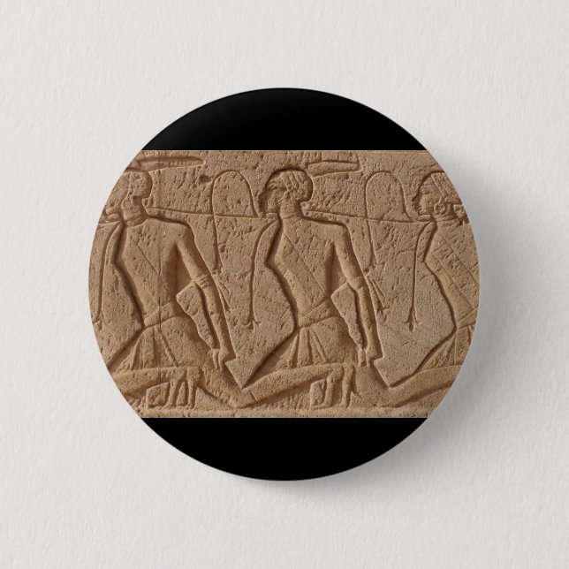 Chapa Redonda De 5 Cm tallado de egipto (Anverso)