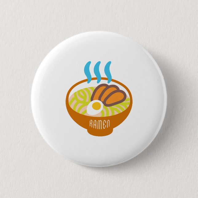 Chapa Redonda De 5 Cm Tallarines de Ramen (Anverso)