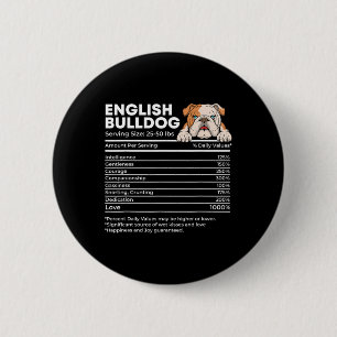 Chapa Redonda De 5 Cm Tamaño de servicio de bulldog - Propietario de per