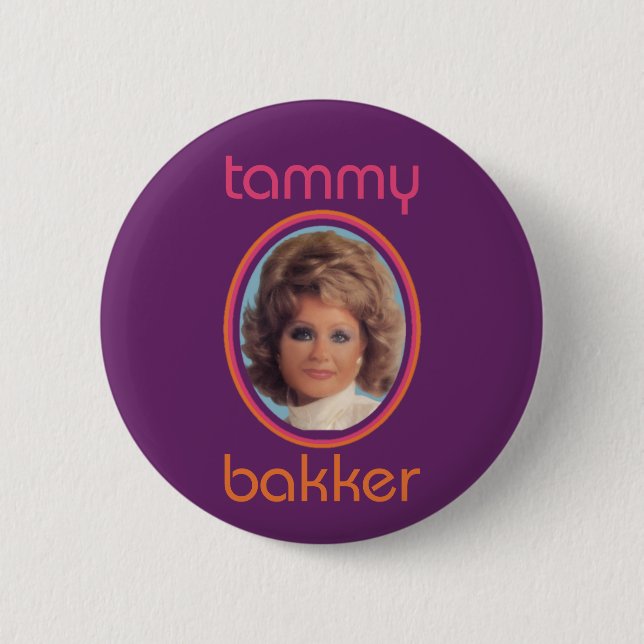 Chapa Redonda De 5 Cm Tammy Bakker (Anverso)